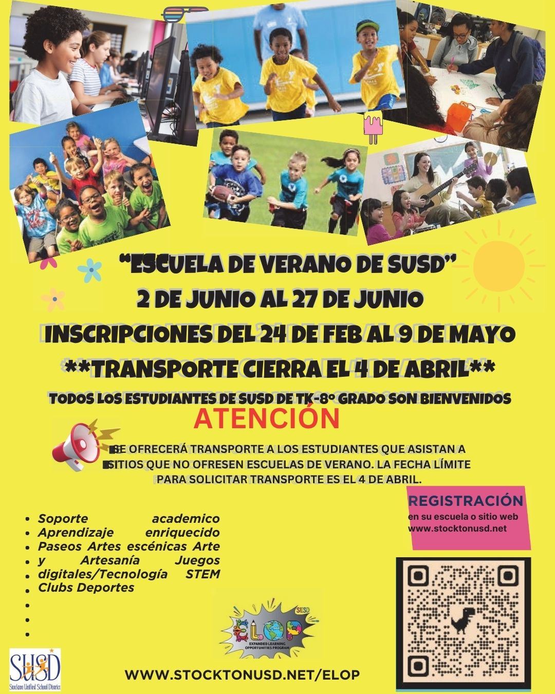  ELOP Summer School Flyer in Spanish 